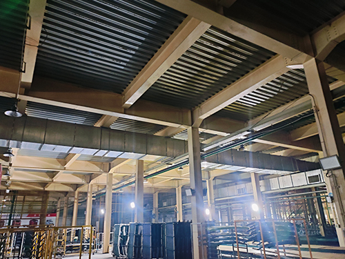 油漆涂裝車間廢氣處理管道項目