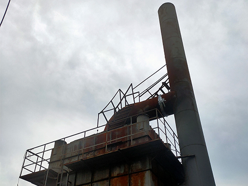 靜電除塵器螺旋管更換維修施工現(xiàn)場