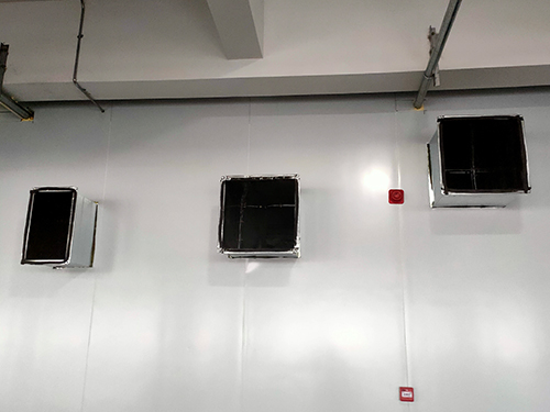 工廠冷凝機散熱管道制作安裝現(xiàn)場