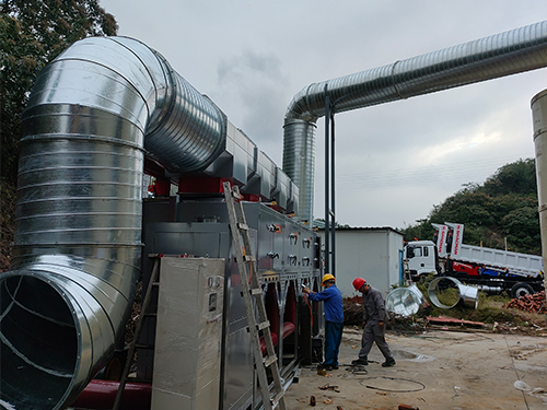 烤漆房廢氣處理設(shè)備管道